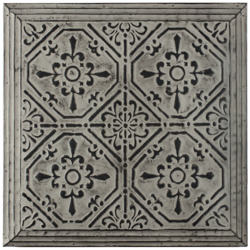 HighST. Extra Large Square Grey Pressed Metal Wall Decor & Reviews | Temple & Webster