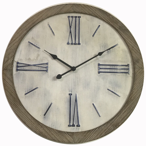HighST. 48cm Rustic Hamptons Wall Clock & Reviews Temple & ster