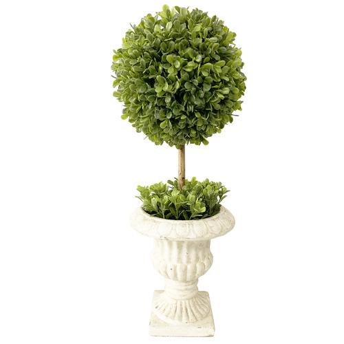 High St. 45cm French Potted Faux Stemmed Topiary Ball | Temple & Webster