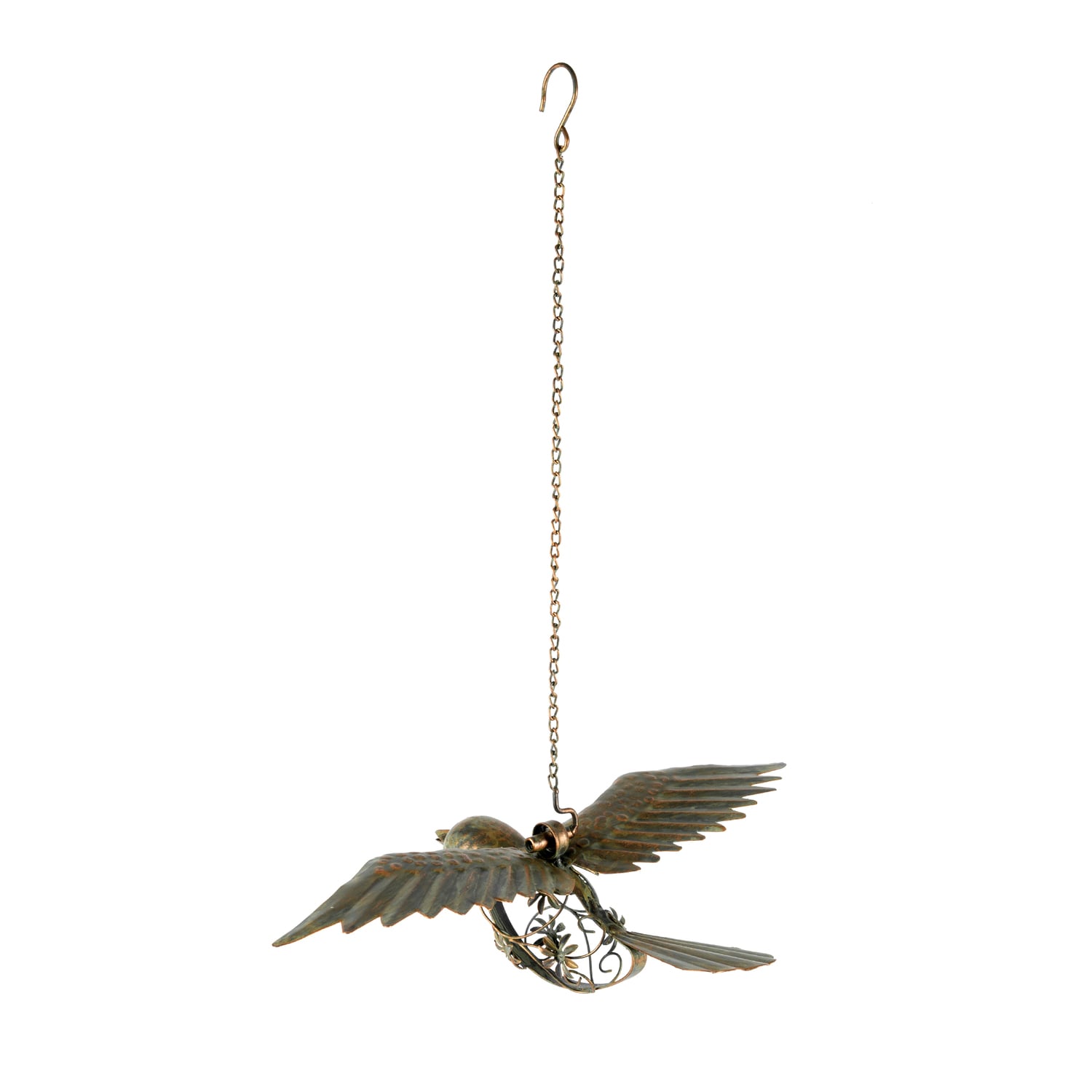 Large Hanging Robin Metal Outdoor Decor