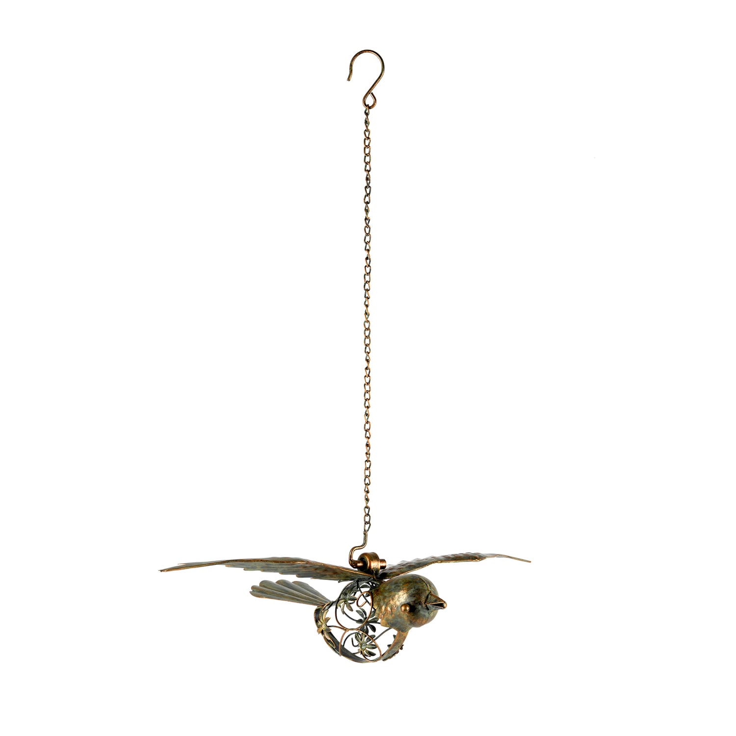 Large Hanging Robin Metal Outdoor Decor