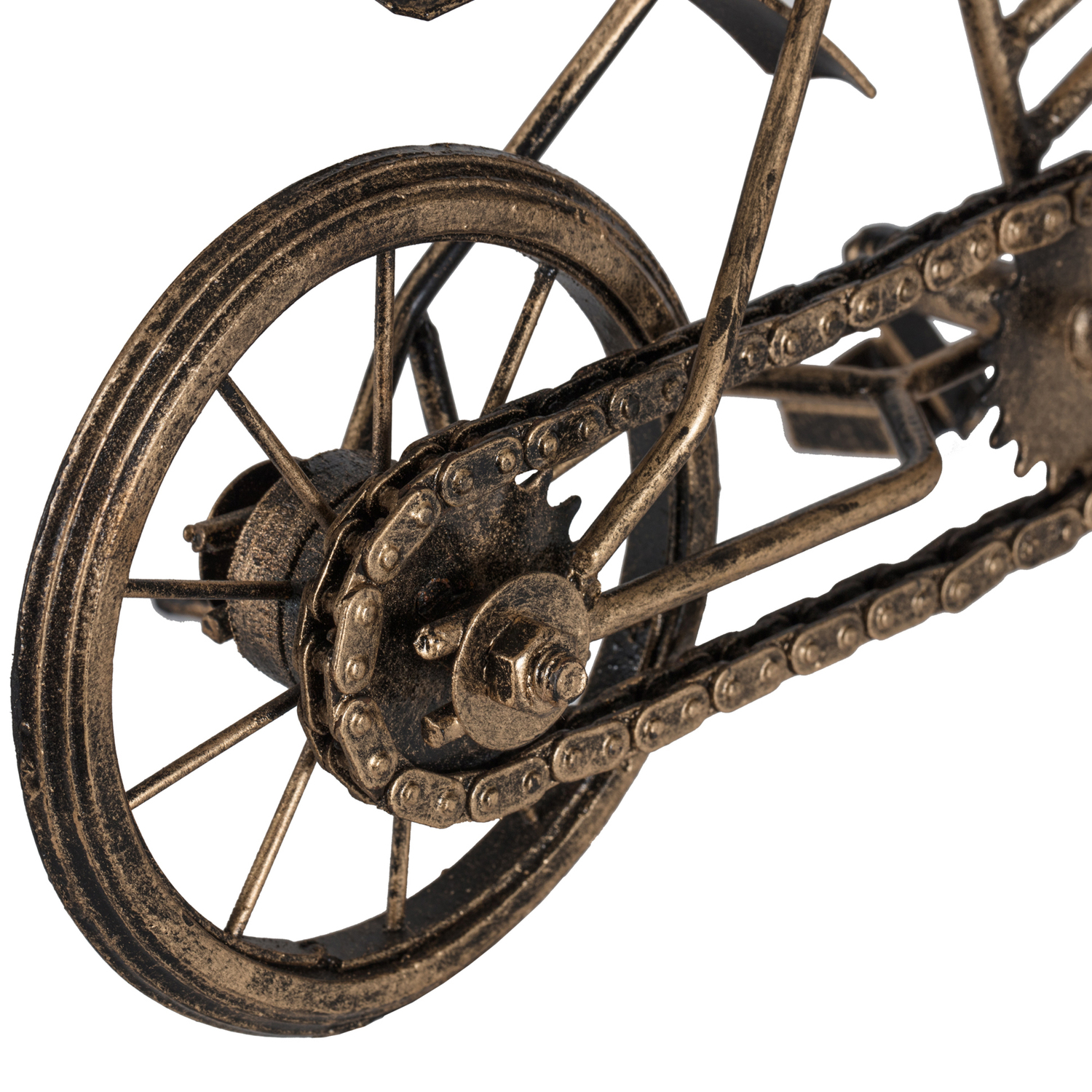 Vintage-Style Metal & Wood Decorative Bicycle