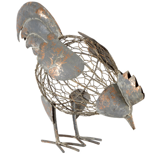 Highst. Farm Life Pecking Chicken Metal Ornament & Reviews 