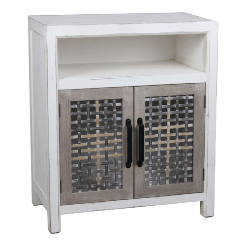 Highst Distressed White Eden Wooden Storage Cabinet Reviews