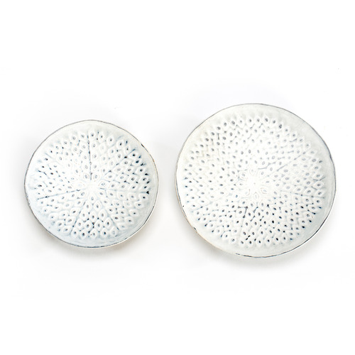 2 Piece Metal Punched Hamptons Bowls