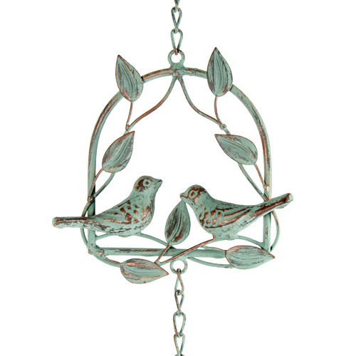 High St. Lovebirds On Leafy Swing Wind Chime | Temple & Webster