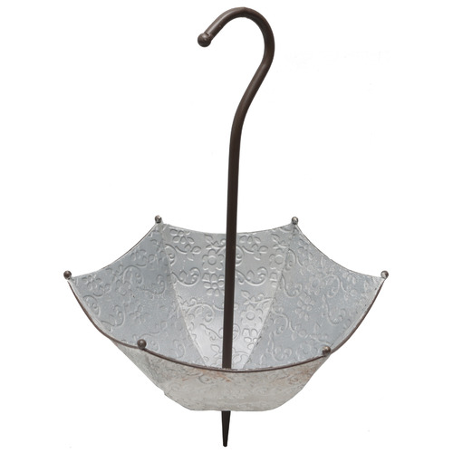 HighST. Embossed Umbrella Metal Hanging Planter Temple & ster