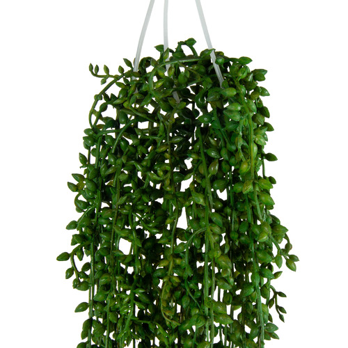 50cm Hanging Faux String Of Beads Plant | Temple & Webster