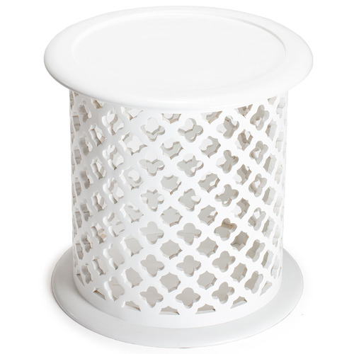 HighST. Hamptons Quatrefoil Round Side Table Temple & ster