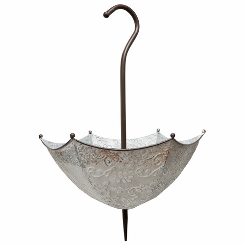 HighST. Embossed Umbrella Metal Hanging Planter Temple & ster