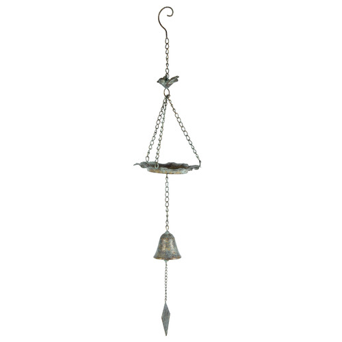 white hanging bird feeder