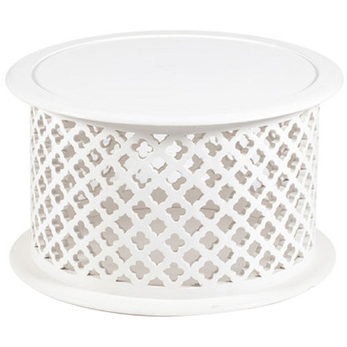 High St. Hamptons Quatrefoil Round Coffee Table Temple & ster