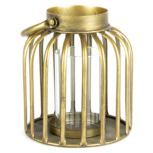 Bold Contemporary Table Lantern With Glass