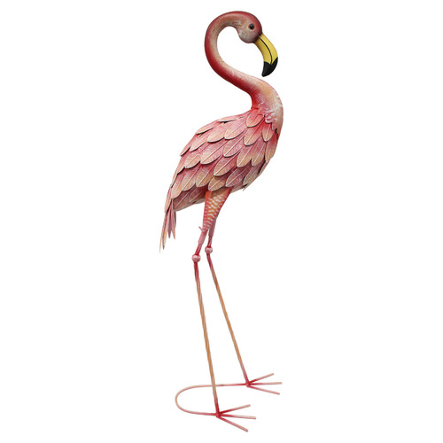 HighST. 2 Piece Pink Flamingo Garden Statue Set | Temple & Webster