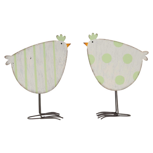 2 Piece Trendy Chooks Statue Set