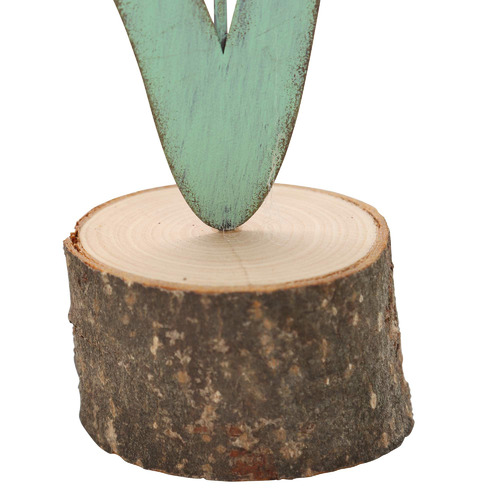 2 Piece Pastel Flower on Base Ornament Set