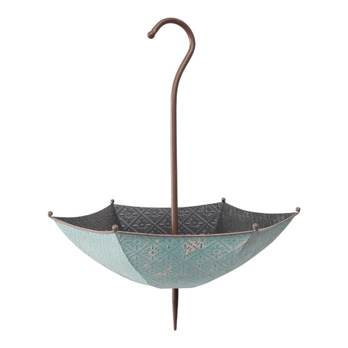 High St. Blue Umbrella Hanging Planter Temple & ster