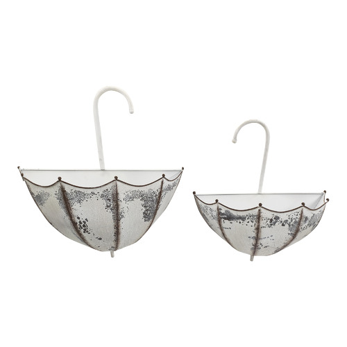 2 Piece Nested Umbrella Wall Planter Set | Temple & Webster