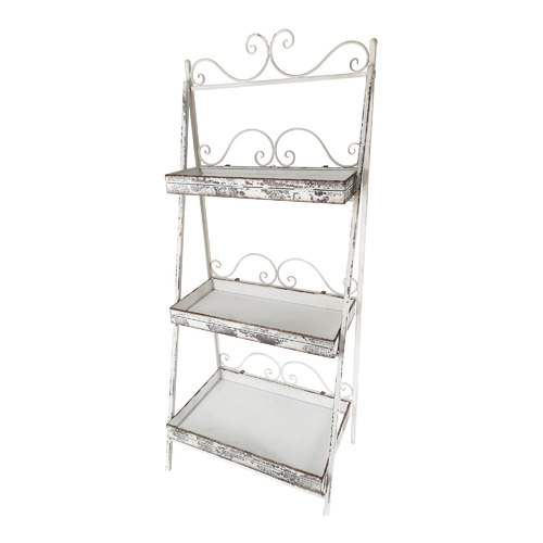 HighST. French Provincial 3 Tier Zinc Plant Stand Temple & ster