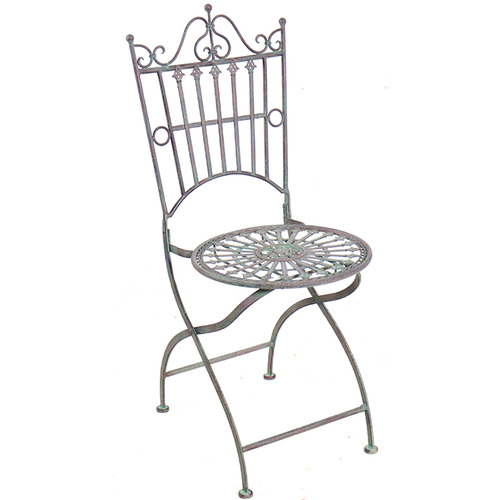 2 Seater Provence Round Metal Outdoor Table & Chair Set Temple & ster