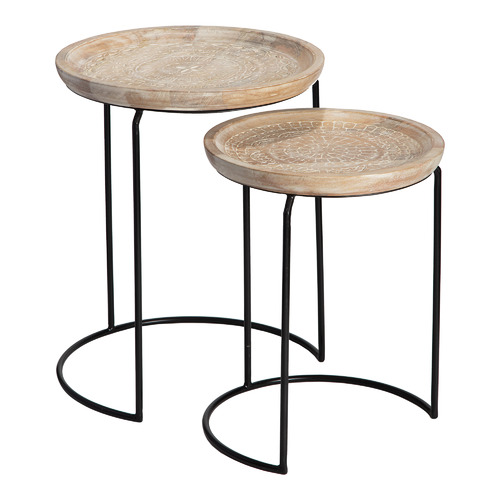 High St. 2 Piece Ashby Nesting Side Table Set Temple & ster