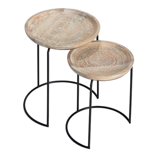 High St. 2 Piece Ashby Nesting Side Table Set Temple & ster