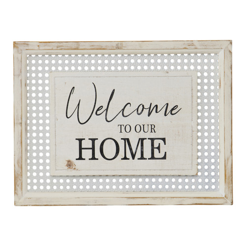 Hamptons-Style Welcome To Our Home Wall Accent