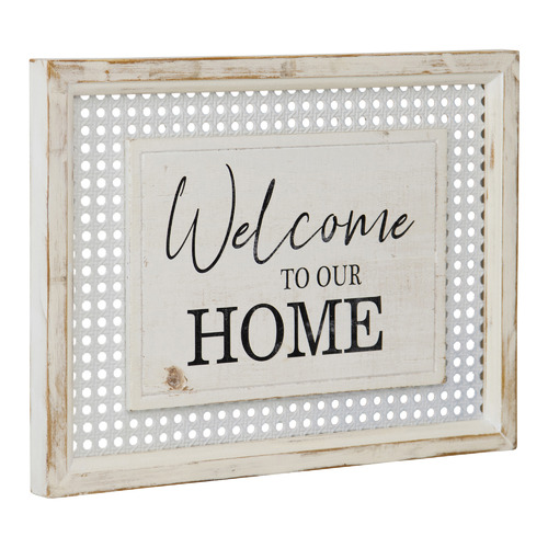 Hamptons-Style Welcome To Our Home Wall Accent