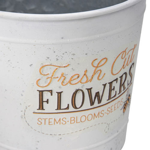 2 Piece Fresh Cut Flowers Bucket Planter Set