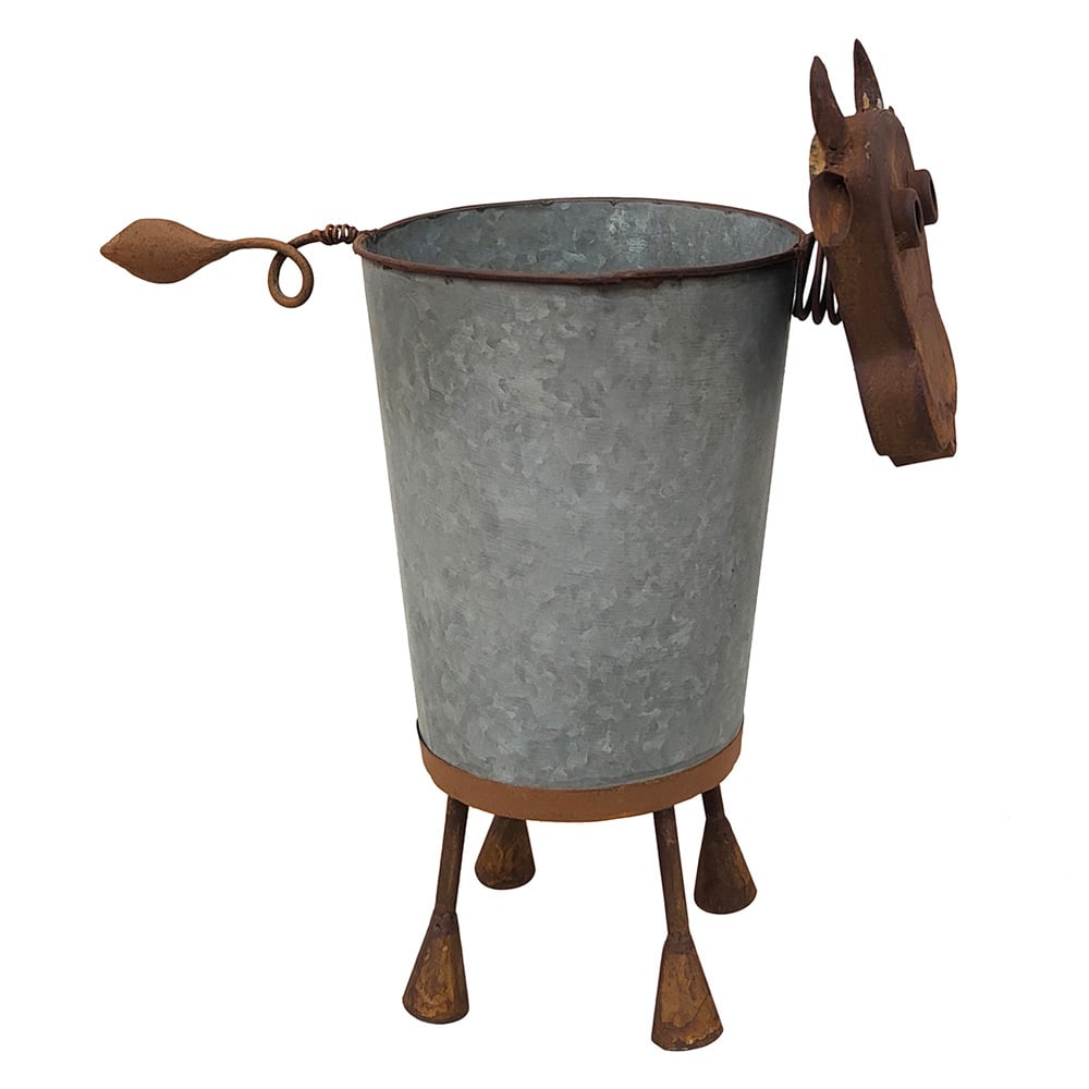 Rusty Cow Iron Planter