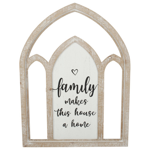 Family Makes Home Wall Plaque