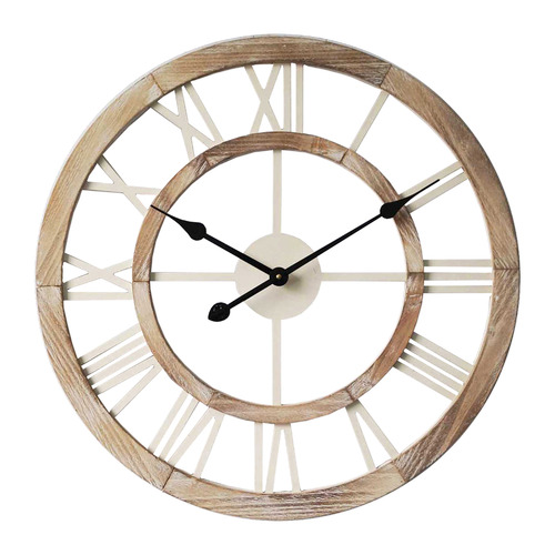 60cm Hamptons Floating Wall Clock