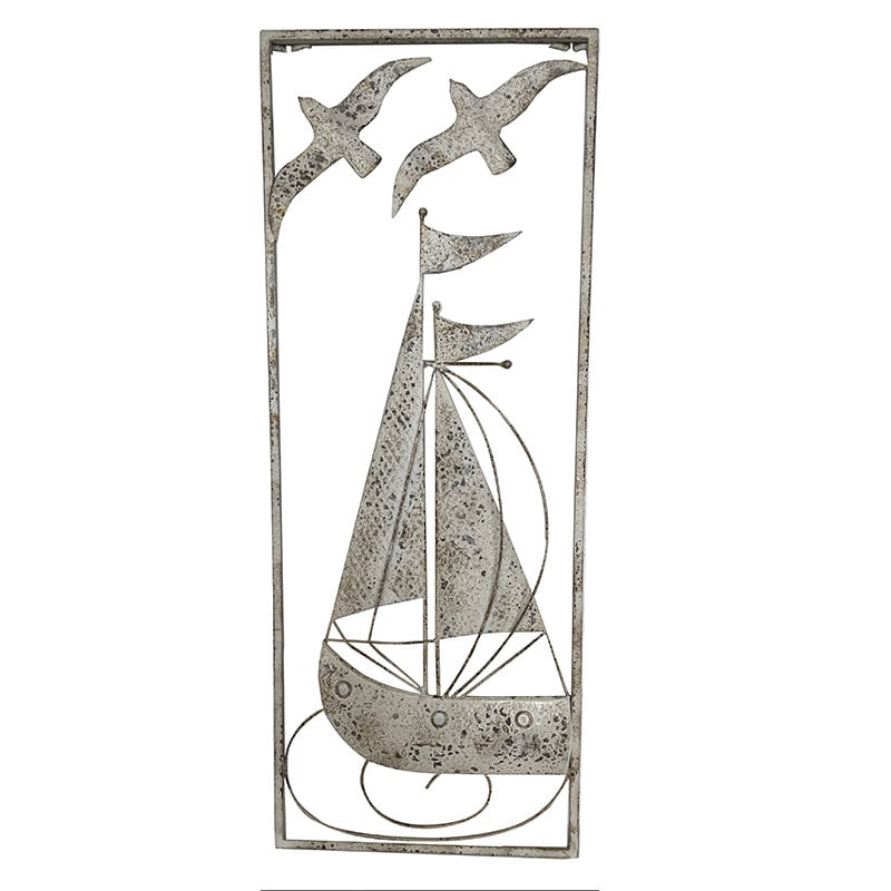 Iron Wall Art Sail Boat