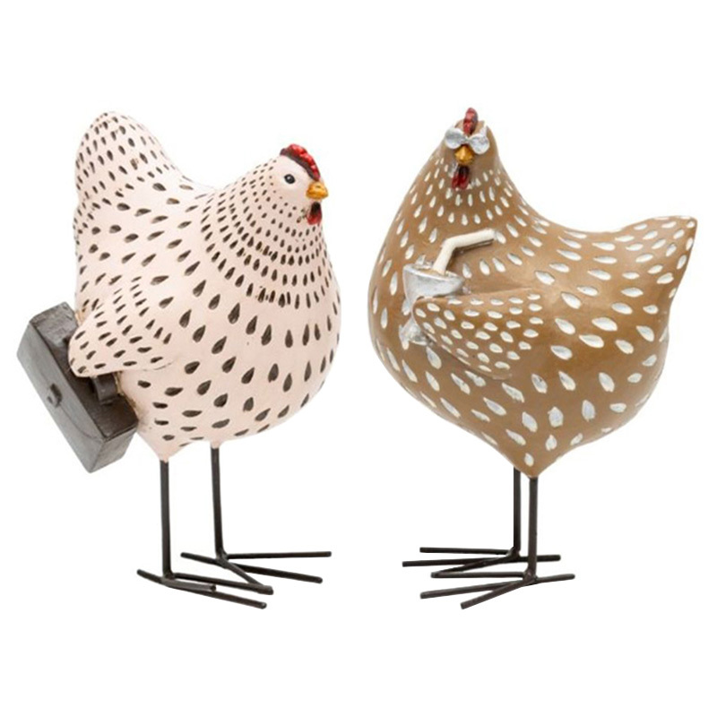 2 Piece Busy Chooks Ornaments