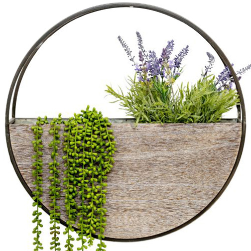 Odie Faux Plant in Wall Planter