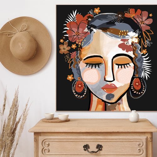 Ochre Isla Boxed Canvas Wall Art