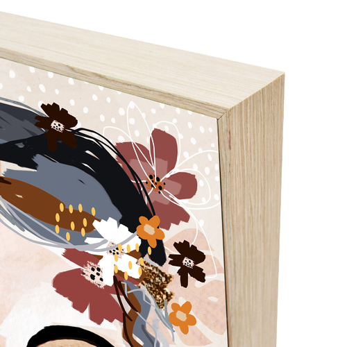 Ocher Lia Boxed Canvas Wall Art