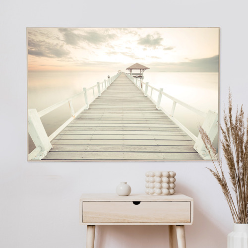 Cream Pier Framed Canvas Wall Art