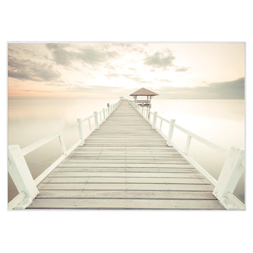 Cream Pier Framed Canvas Wall Art
