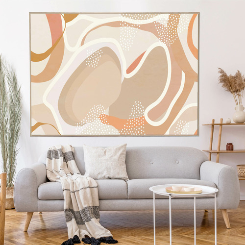 Percival Abstract Framed Canvas Wall Art