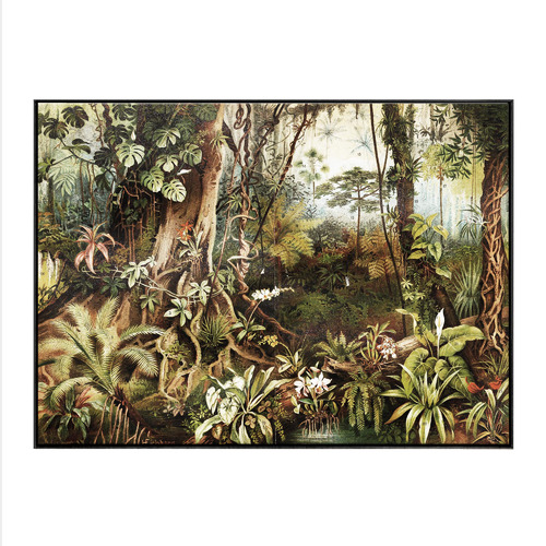 Vintage Jungle Canvas Wall Art