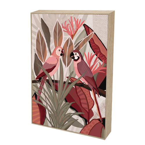 Botanic Birds Framed Canvas Wall Art