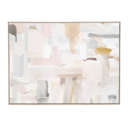 BelleAvenue Porcelain Abstract Framed Canvas Wall Art | Temple & Webster