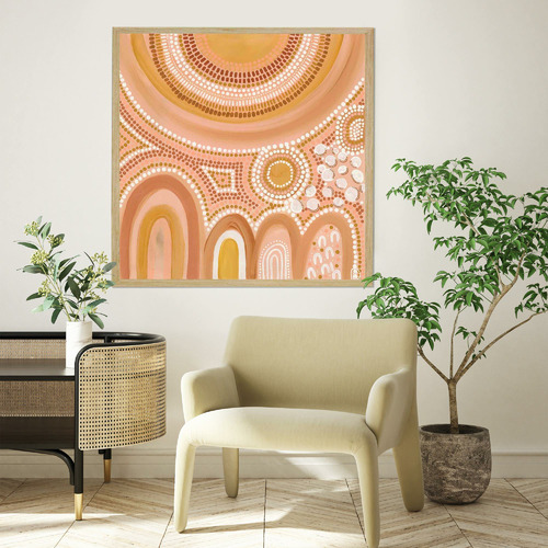 Dunes Framed Acrylic Wall Art