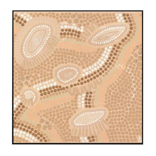 Journey Lines Framed Canvas Wall Art