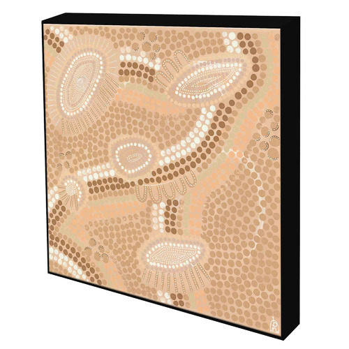 Journey Lines Framed Canvas Wall Art