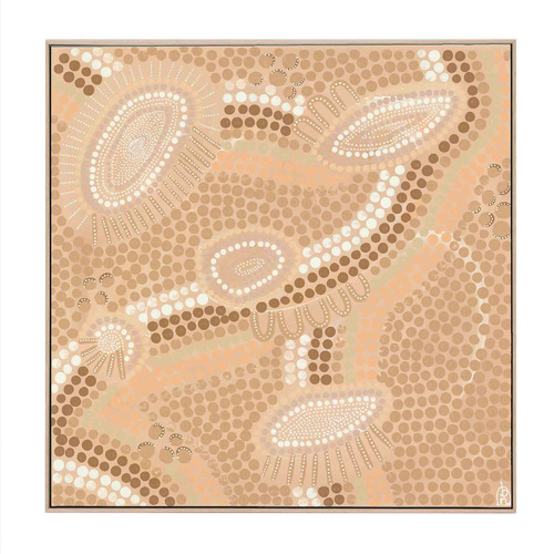 Journey Lines Framed Canvas Wall Art