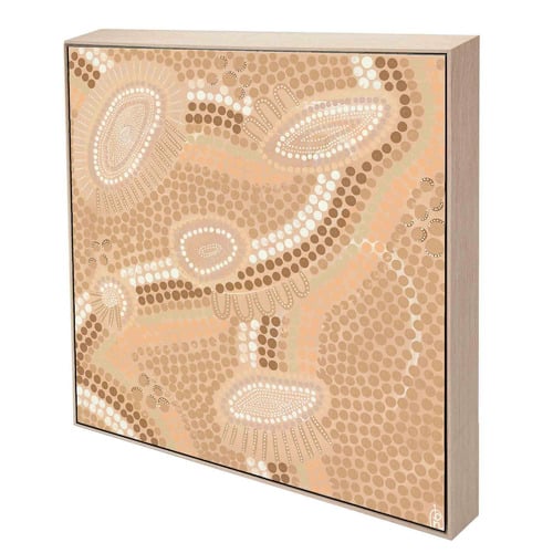 Journey Lines Framed Canvas Wall Art