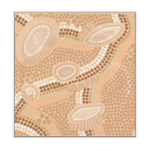 Journey Lines Framed Canvas Wall Art