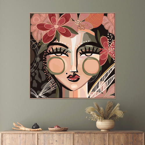 BelleAvenue Earthentic Abeliene Framed Canvas Wall Art | Temple & Webster